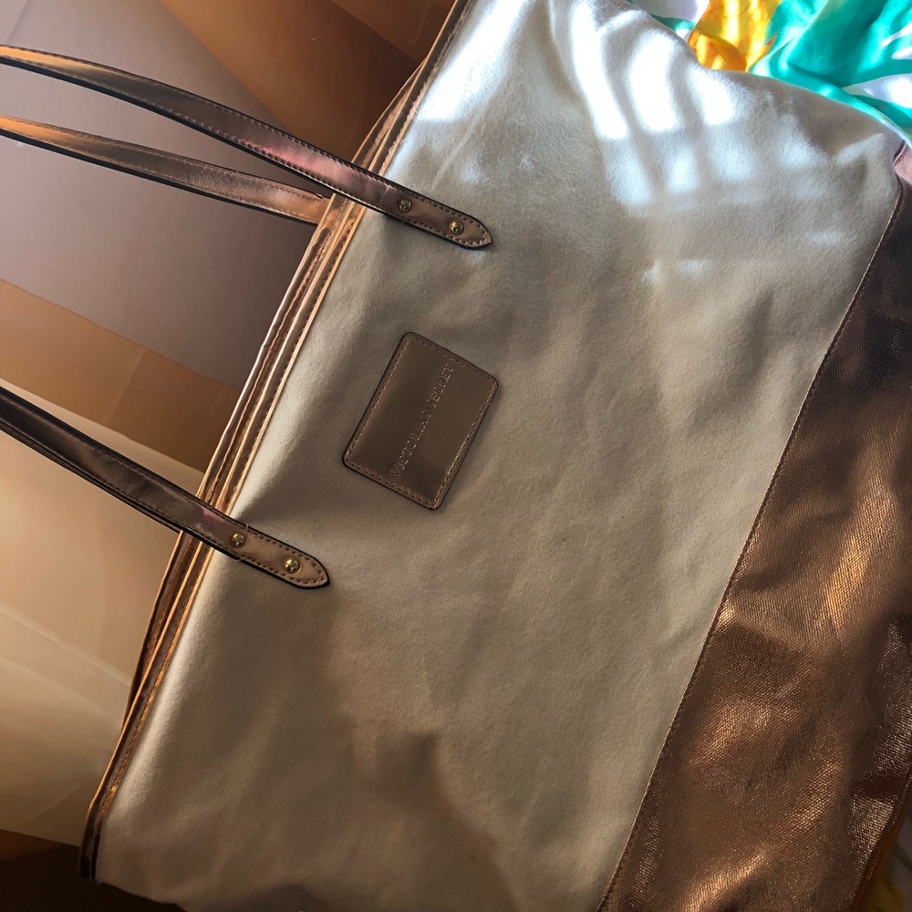 VIctoria’s secret gold tote
